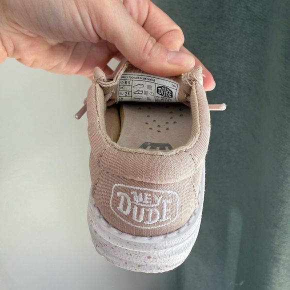 Hey Dude Kids Shoes in Light Pink and White - Picture 9 of 9